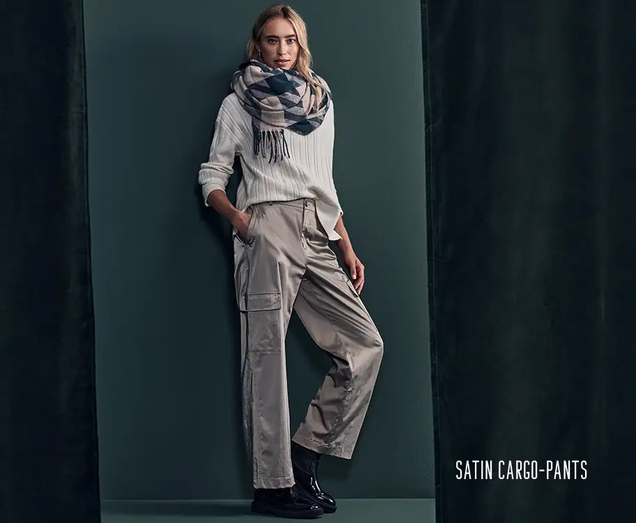 satin cargo-pants